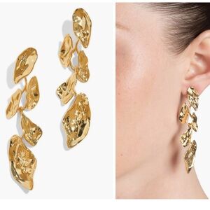 Alexis Bittar Gold Sculptural Earrings